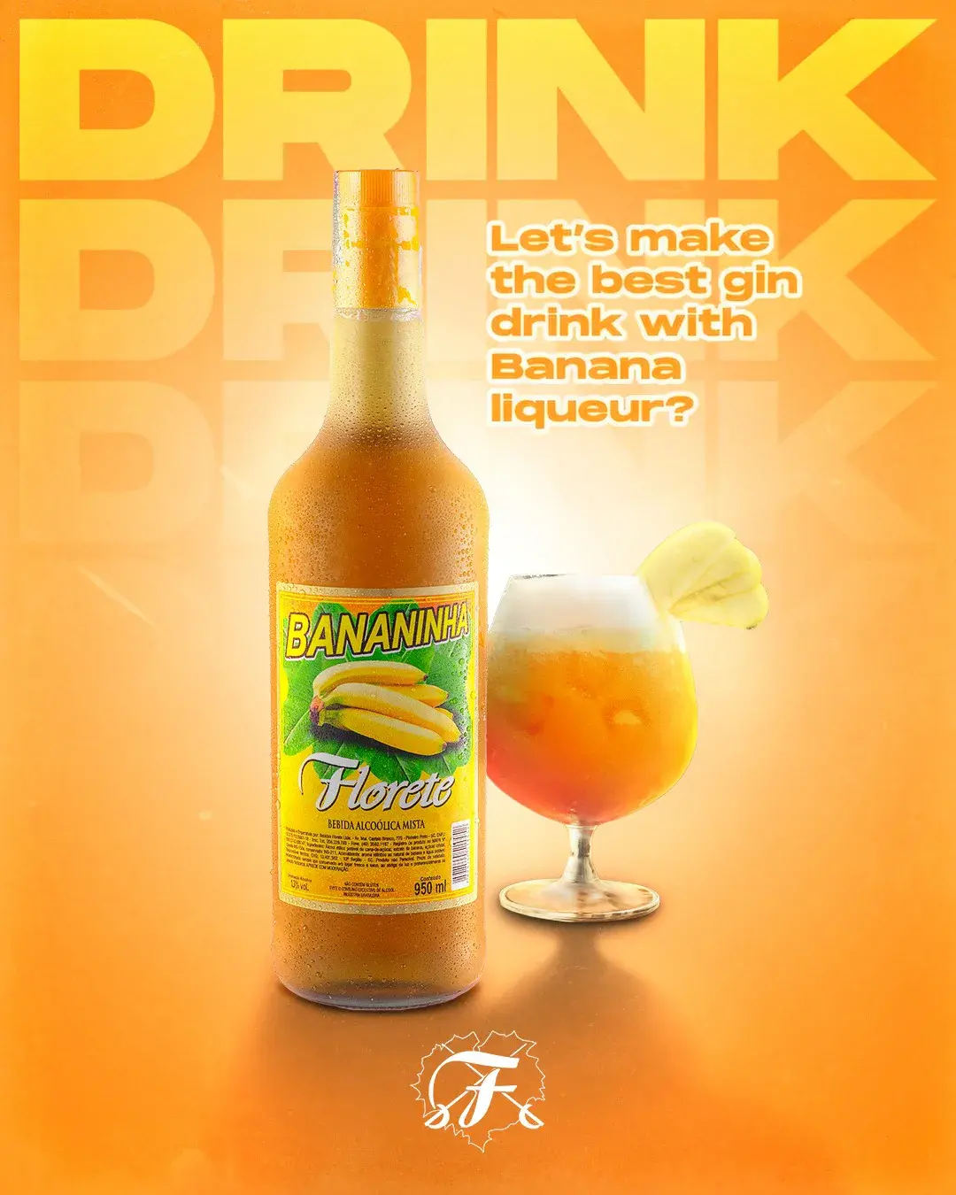 Bebidas Florete Shall we make the best Gin drink with Banana Liqueur?